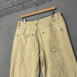 Enyce Baggy Jeans Mens Size 36 Black Faded With Red Y2K Design Skater Kidcore